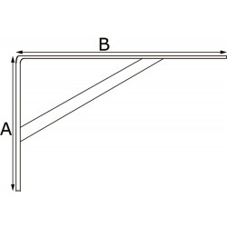 ESW 85000 / PLANKDRAGER BEAM MET SCHOOR 330X495MM STAAL WIT