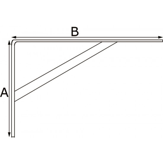 ESW 85000 / PLANKDRAGER BEAM MET SCHOOR 330X495MM STAAL WIT