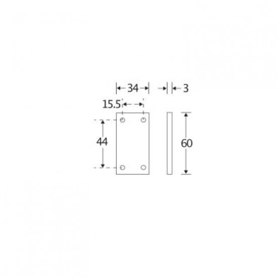 VULPLAAT 3MM TBV SKG RAAMSLUITING MMZ