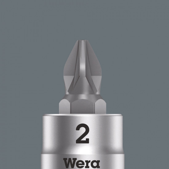 8755 A ZYKLOP POZIDRIV BITDOP MET 1/4"-AANDRIJVING, PZ 1 X 28 MM