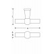 MEUBELKNOP CHEMIN DE FER 47X9MM MGN