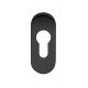 CILINDERROZET STUK ZWART OVAAL ROZET