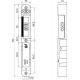 VS 4004 VEILIGHEIDSSLUITKOM, ZAMAC VERZINKT 25X192MM AFGEROND, VERSTEL