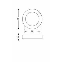 BLINDROZET 50MM MGG