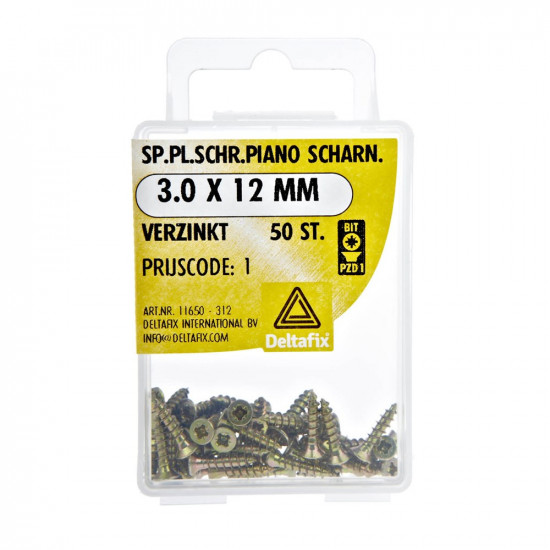 SPAANPLAATSCHROEF PK KK EXTRA KLEINE KOP VZ 3.0 X 12 MM 50ST