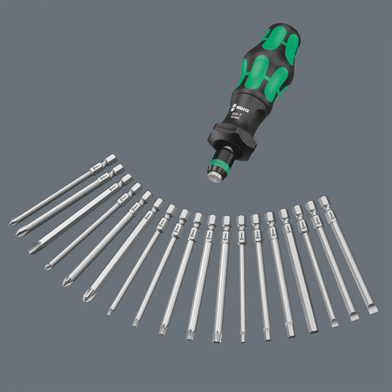 826 KRAFTFORM TURBO BIT-HANDHOUDER MET RAPIDAPTOR SNELWISSELFUNCTIE, 1/4" X 146 MM