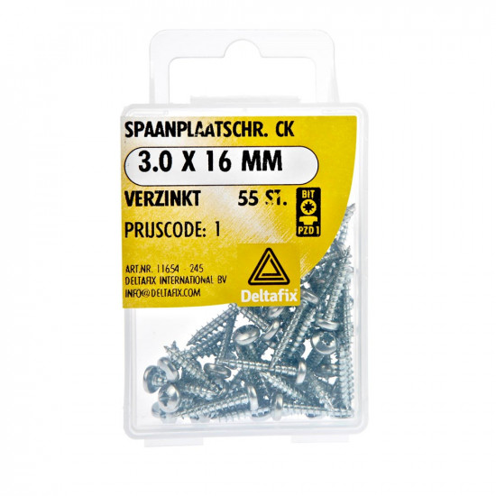 SPAANPLAATSCHROEF CK KK VZ 3.0 X 16 MM 55ST