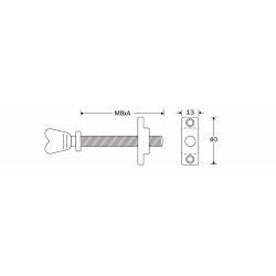 BELEGSCHROEF HART 38X8MM MGN