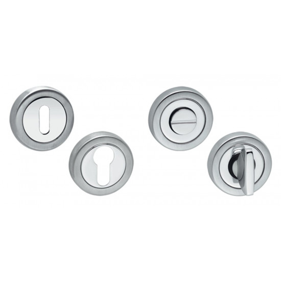 WC GARNITUUR ROND RVS MAT/GLANS WC 6-7MM