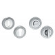 WC GARNITUUR ROND RVS MAT/GLANS WC 6-7MM