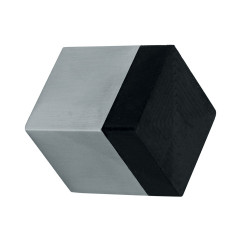 DEURBUFFER WANDMONTAGE 25X25X30MM RVS MAT