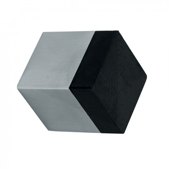DEURBUFFER WANDMONTAGE 25X25X30MM RVS MAT