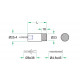 DEURBUFFER WANDMONTAGE ø25X78MM RVS MAT