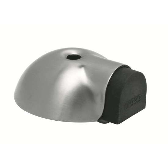 DEURBUFFER VLOERMONTAGE ø63X24MM RVS MAT