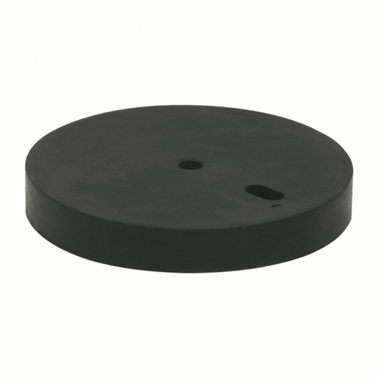DEURBUFFER VERHOGER 10 MM RUBBER ZWART TBV 01999