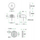 DEURBUFFER VERHOGER 10 MM RUBBER ZWART TBV 01999
