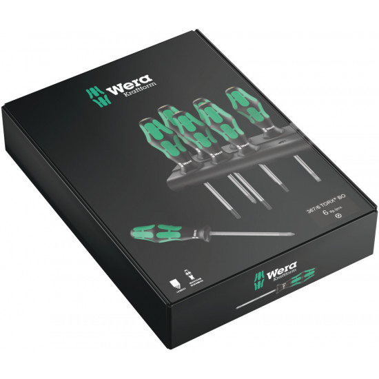 367/6 TORX® BO KRAFTFORM SCHROEVENDRAAIERSET + HOUDER, 6-DELIG