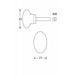 VB STIFT PORS. EVELYNE MGN/WIT