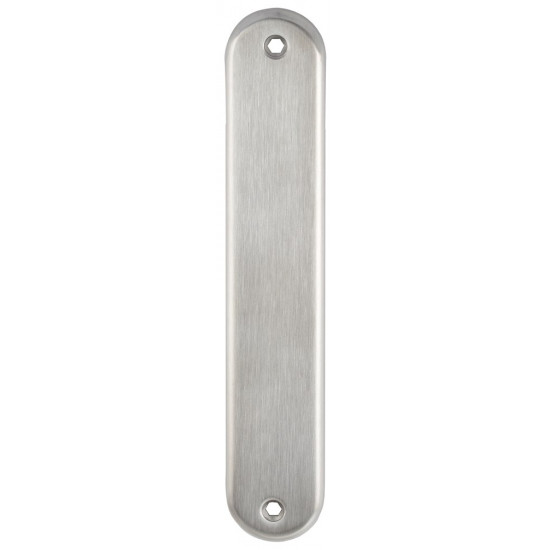 BLINDSCHILD (AFDEK) AFGEROND LS RVS MAT SCHROEF-BEV