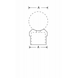 ADAPTER VOOR BUIS 25,4MM MGO