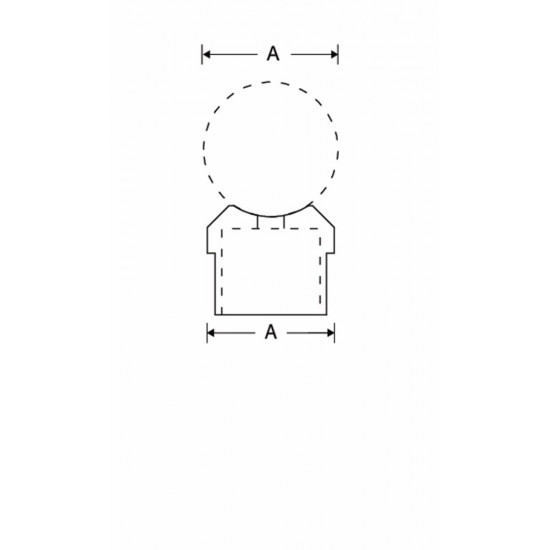 ADAPTER VOOR BUIS 25,4MM MGO