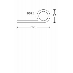 BARBLADSTEUN 38,1MM MGO