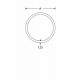 BUIS ROND 25,4MM PER CM MGO