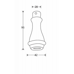 WC TREKKER PORSELEIN ZWART