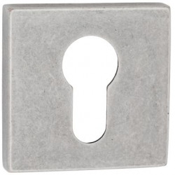 CILINDERROZET PAAR LU 52X52 MM ANTIEK ZILVER