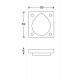 CILINDER AFDEKROZET M/KLEP 55X61MM YZ