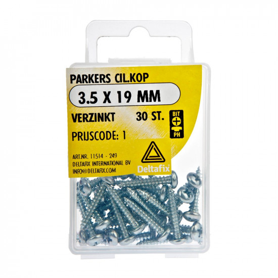 PARKERS CIL.KOP VERZINKT 3.5X19 30 ST