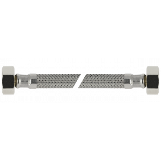 BONFIX RVS FLEX. AANSLUITLEIDING 35CM 1/2" BI. X 1/2" BI.