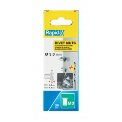 M3 BLINDKLINKMOEREN 20 ST. + BOOR, BOX