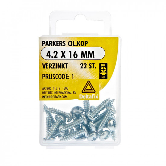 PARKERS CIL.KOP VERZINKT 4.2X16 22 ST