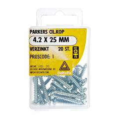 PARKERS CIL.KOP VERZINKT 4.2X25 20 ST