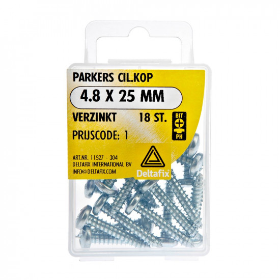 PARKER CK PH VZ 4.8 X 25 MM DIN 7981C 18ST