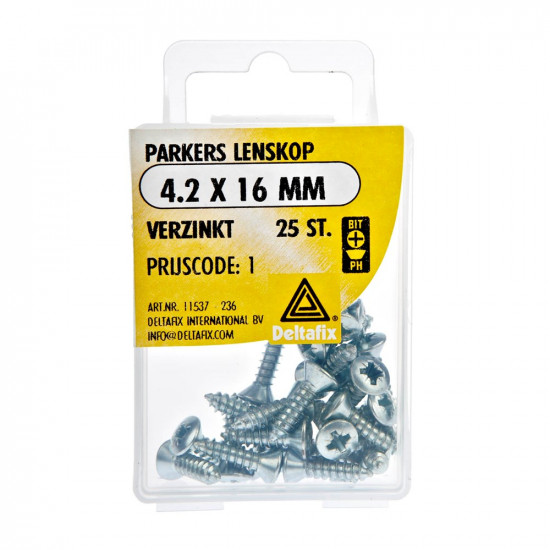 PARKER LK PH VZ 4.2 X 16 MM DIN 7981C 25ST