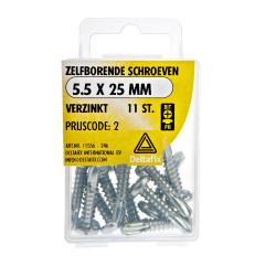 ZELFBORENDE SCHROEVEN VERZINKT 5.5X25 11 ST