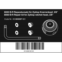 8000 B-R REPARATIESET VOOR ZYKLOP SPEED-RATELKOP, 3/8", 3/8"