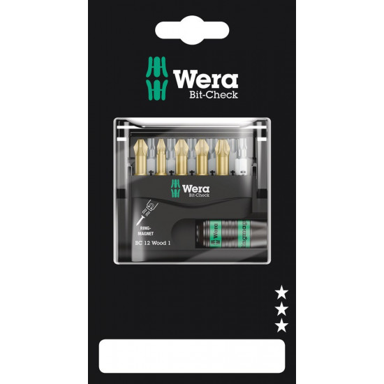 BIT-CHECK 12 WOOD 1 SB, 12-DELIG