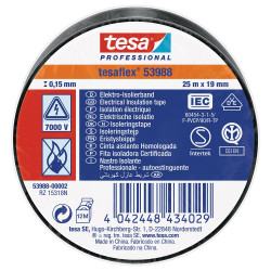 TESAFLEX 53988 25 19 ZWART