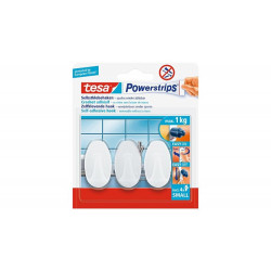 TESA POWERSTRIPS HAAKJES SMALL, OVAAL