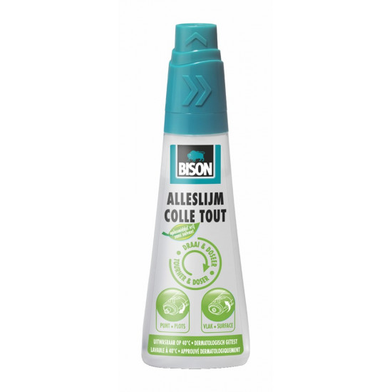 BISON ALLESLIJM OPLOSMIDDELVRIJ DRAAI & DOSEER FLACON 90ML
