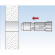 FISCHER HOLLEWANDPLUG MET SPAANPLAATSCHROEF, 10X28MM, 5 ST