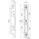 VS 4009/12 DR.2+4 VEILIGHEIDSSLUITKOM, ZAMAC VERZINKT 25X192MM AFGERON