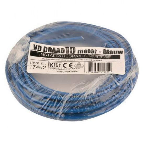 VD-DRAAD 2,5 MM² BLAUW - 10METER