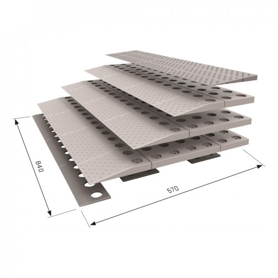 SECUCARE MODULAIRE DREMPELHULP - SET 4 - 84X8X57CM