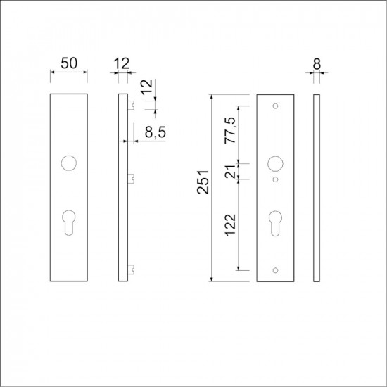 VHB 251/50 BUITEN EN BINNEN PC55 F1 DD.38/42 MM