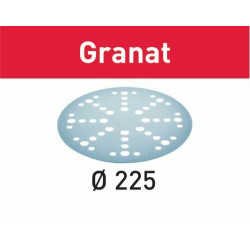 SCHUURPAPIER GRANAT STF D225/128 P120 GR/5