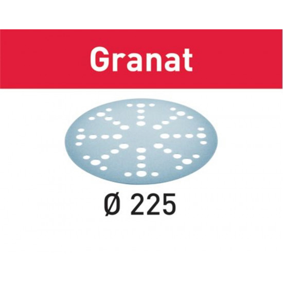 SCHUURPAPIER GRANAT STF D225/128 P120 GR/5